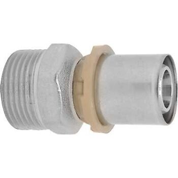 RACCORDO DIRITTO MASCHIO A PRESSARE PER MULTISTRATO ICMA 20 x 1/2"
