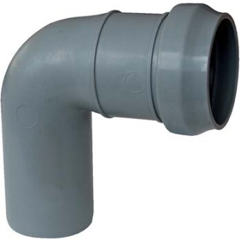 CURVA SCARICO IDRICO AD INNESTO PP GRIGIO MM 40 87°