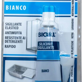 SILICONE SIGILLANTE TUBETTO BLISTER COLORE BIANCO 50 ML MARCA SIGILL