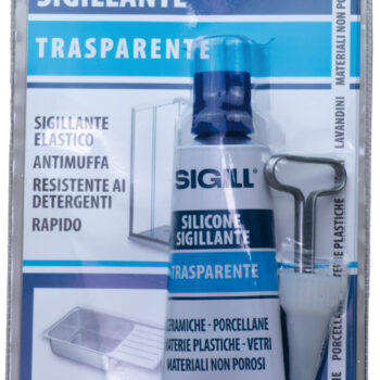 SILICONE SIGILLANTE TUBETTO BLISTER TRASPARENTE 50 ML MARCA SIGILL