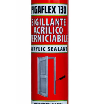 SIGILL PIGAFLEX 130 SIGILLANTE ACRILICO LISCIO BIANCO VERNICIABILE ML 280