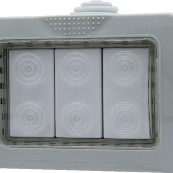 SCATOLA PORTAFRUTTO DA PARETE 3M IP55 COMPATIBILE BTICINO MATIX