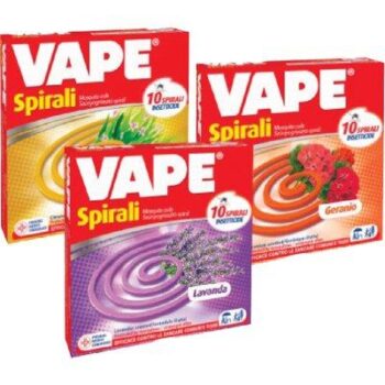 SPIRALE ANTI ZANZARE VAPE PROFUMAZIONI VARIE CF=PZ 10
