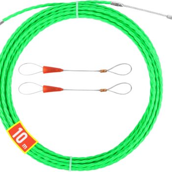 SONDA PASSACAVI 10M TIRACAVI DI POLIESTERE DIAMETRO 4,5MM CON MOLLA DI GUIDA