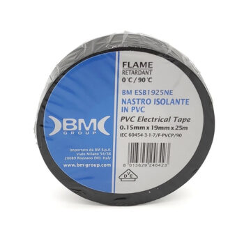 NASTRO ISOLANTE PVC SP.0.15 19MMX25MT NERO