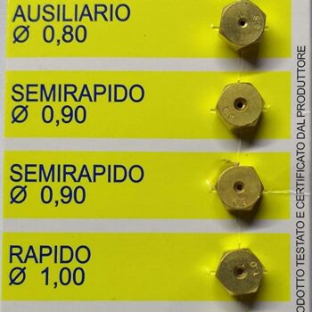 KIT 5 UGELLI GAS METANO 6 mb PER ARISTON ZANUSSI