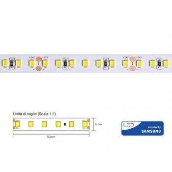 STRIP LED CL70072 72W 14.4 A METRO 24V 4000K IP20 LUCE NATURALE CHIP SAMSUNG S2