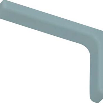 COPPIA REGGIMENSOLA REGGI MENSOLA STAFFA A L RICOPERTA PLASTICA BIANCA 18 CM