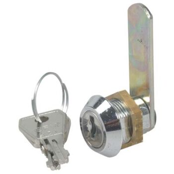 SERRATURA A CILINDRO LEVA DRITTA ACCIAIO CROMATO F.MM 19 L.MM 20