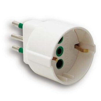 ADATTATORE 10A > SCHUKO FME BIANCO 2P+T 10A