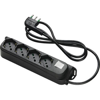 MULTIPRESA BIPASSO SCHUKO + INT.LUM RETAIL FME NERO POSTI 4