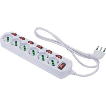 MULTIPRESA BIPASSO SCH +7 INT.LUM RETAIL FME  POSTI 6 2P+T 16A