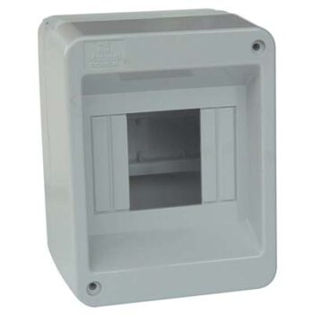 CALOTTA CENTRALINO ESTERNO QUADRETTO ELETTRICO da parete 2/4 moduli IP40 SCATOLA