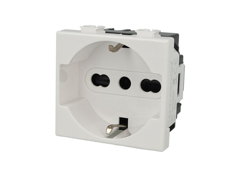 PRESA SCHUKO + SICUREZZA AB MATIX VOLT 250 A 10/16 2P+T