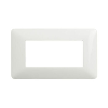 PLACCA MURO 4M POSTI MODULI BIANCO LUCIDO COMP. BTICINO MATIX