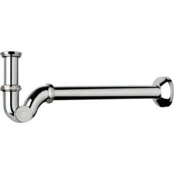 SIFONE CR A P ISPEZIONE LATERALE TEA OTTONE CROMATO 1"1/4 CANNA CM 25