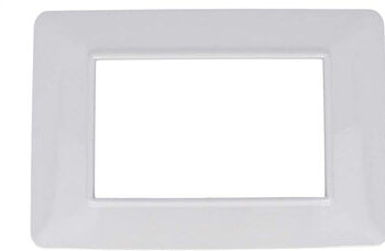 PLACCA BASIC 3M BIANCO COMPATIBILE VIMAR PLANA