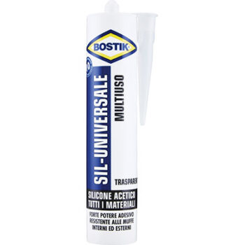 SILICONE ACETICO SIL UNIVERSALE BOSTIK TRASPARENTE ML 280