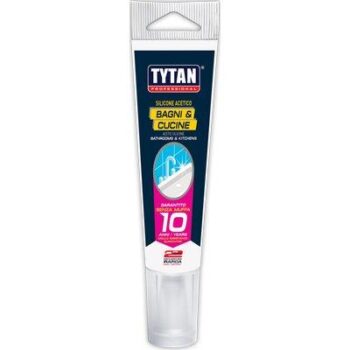 SILICONE ACETICO BAGNI E CUCINE IN TUBETTO TYTAN TRASPARENTE RAPIDO ML 60