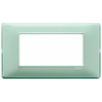 PLACCA VIMAR PLANA 4 MODULI REFLEX MENTA IN TTECNOPOLIMERO 14654.44